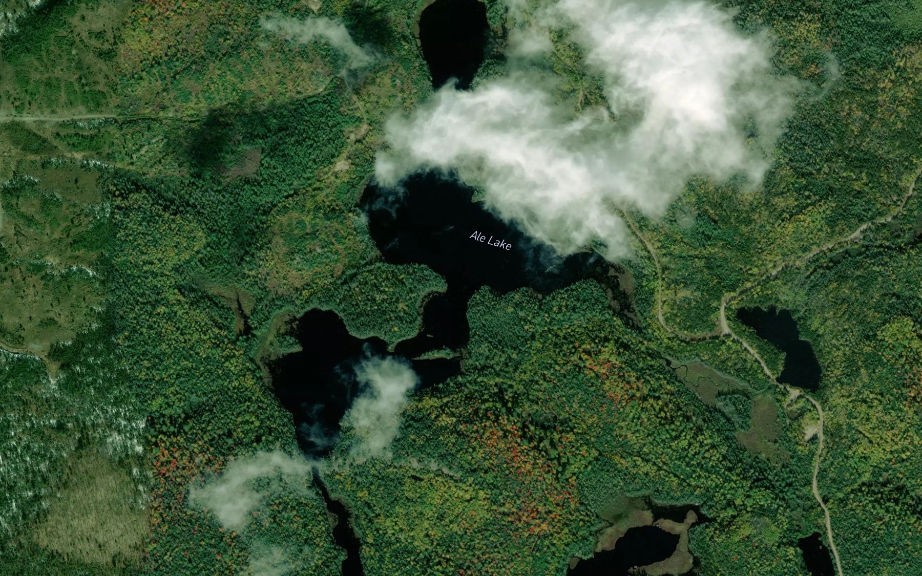 Satellite map of the Ale Lake