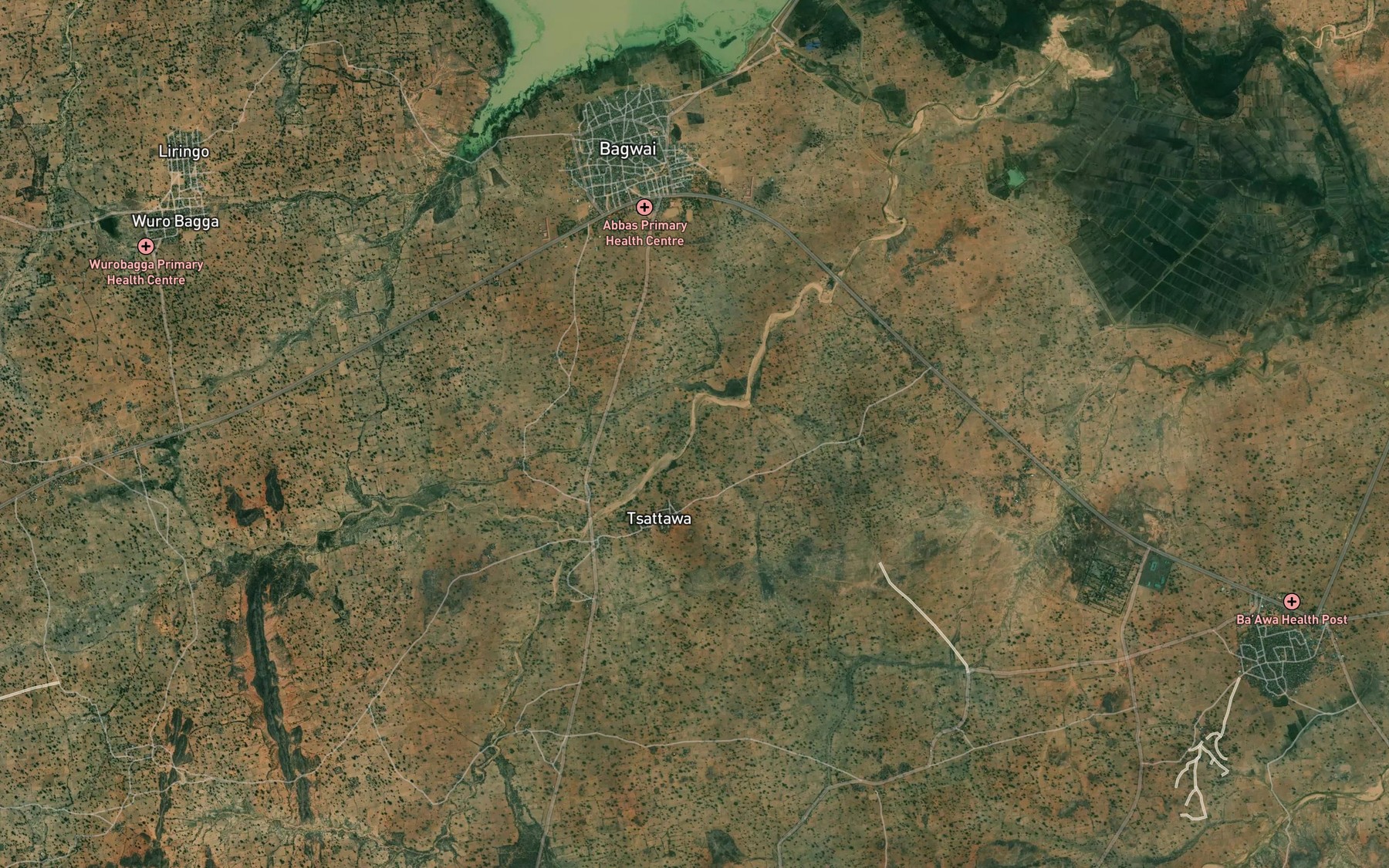 Satellite map of the River Matsefi