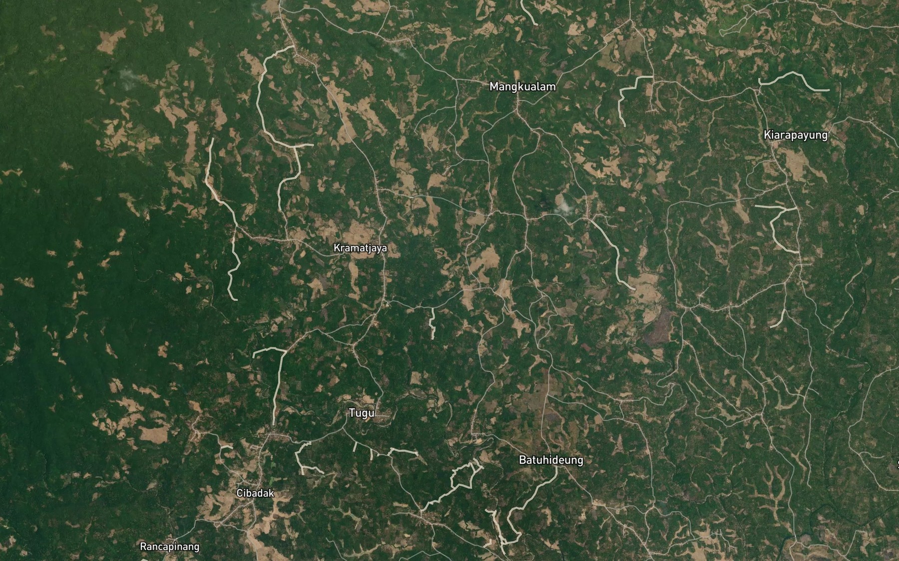Satellite map of the Ci Karet