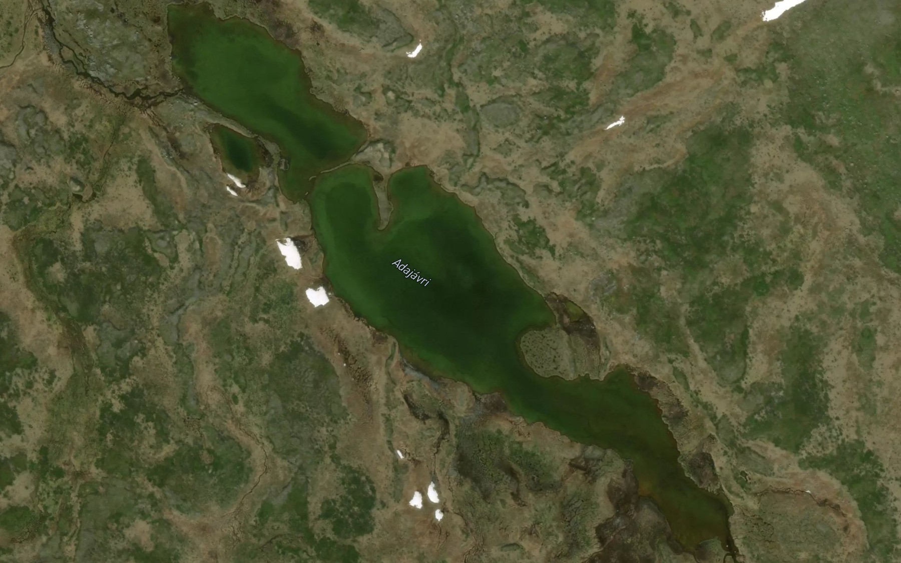 Satellite map of the Adajavri