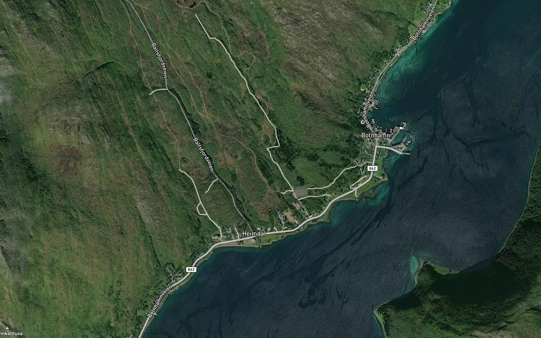 Satellite map of the Molnelva