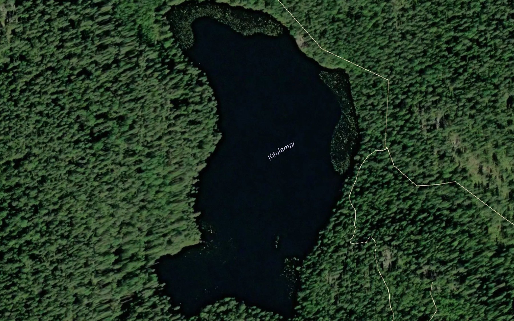 Satellite map of the Kitulampi