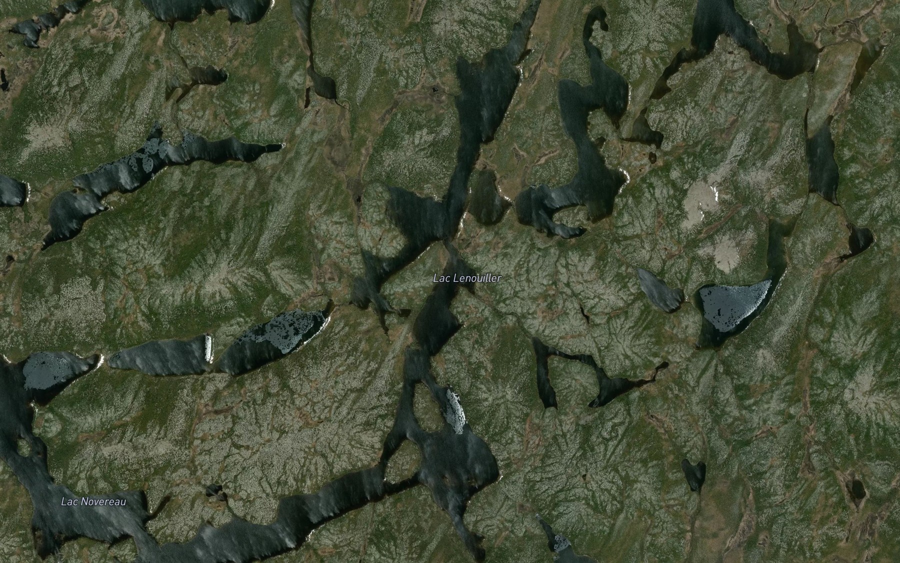Satellite map of the Lac Lenouiller