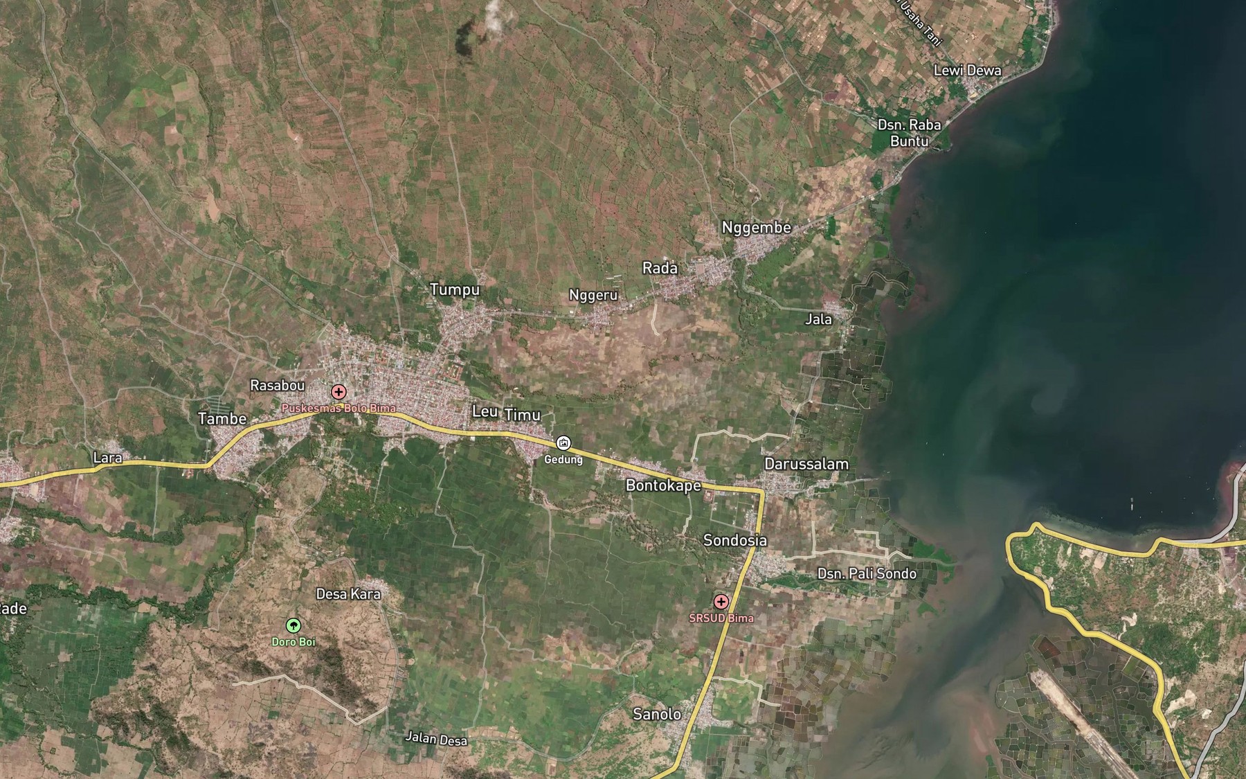 Satellite map of the Sori Mboda