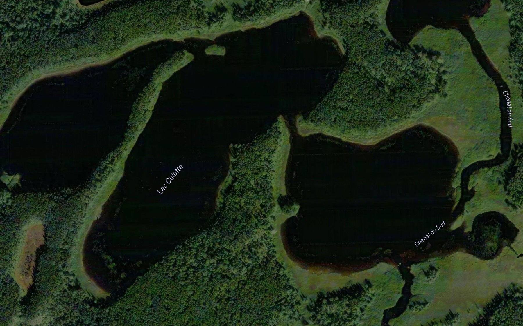 Satellite map of the Lac Culotte