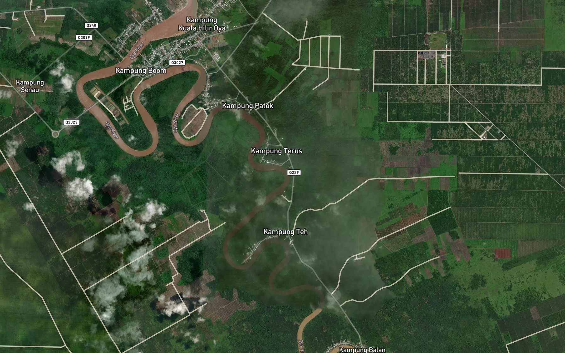 Satellite map of the Tanjung Pagan