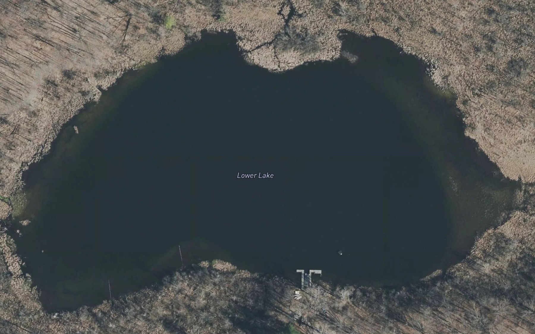 Satellite map of the Lower Lake
