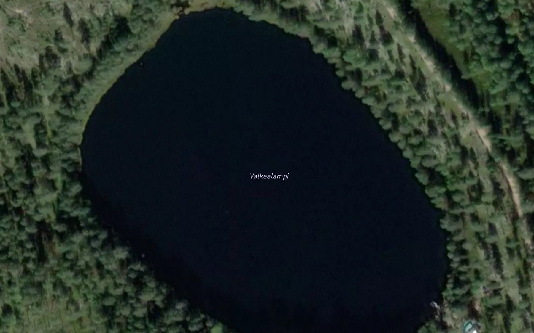 Satellite map of the Valkealampi