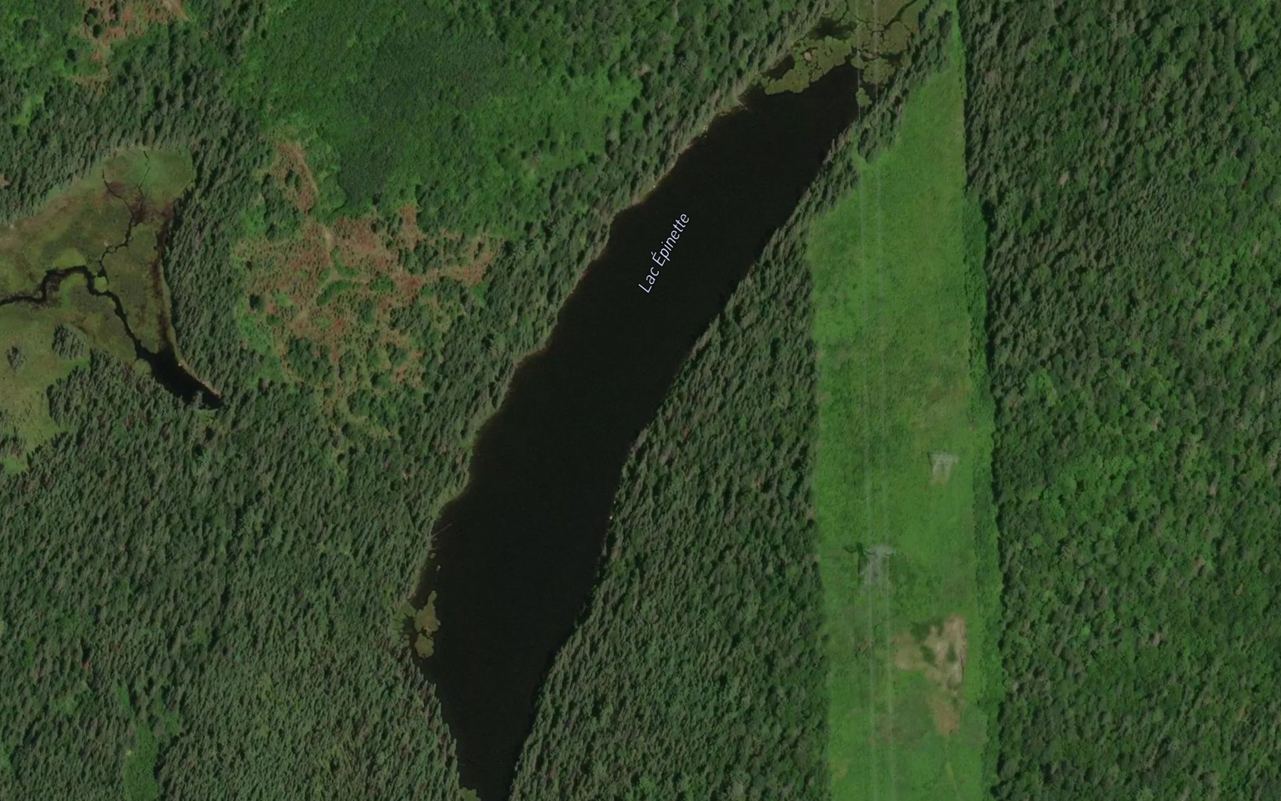 Satellite map of the Lac Epinette