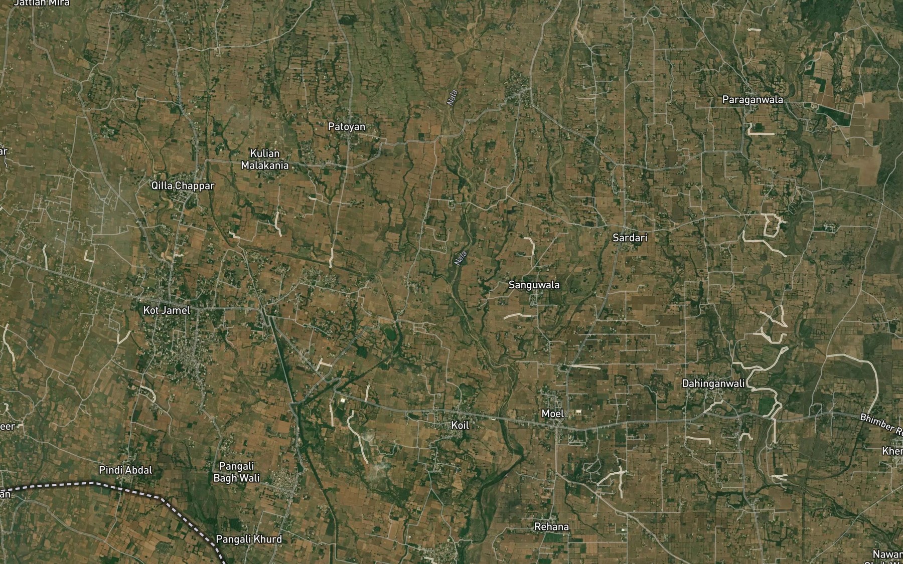 Satellite map of the Khuwala Kas