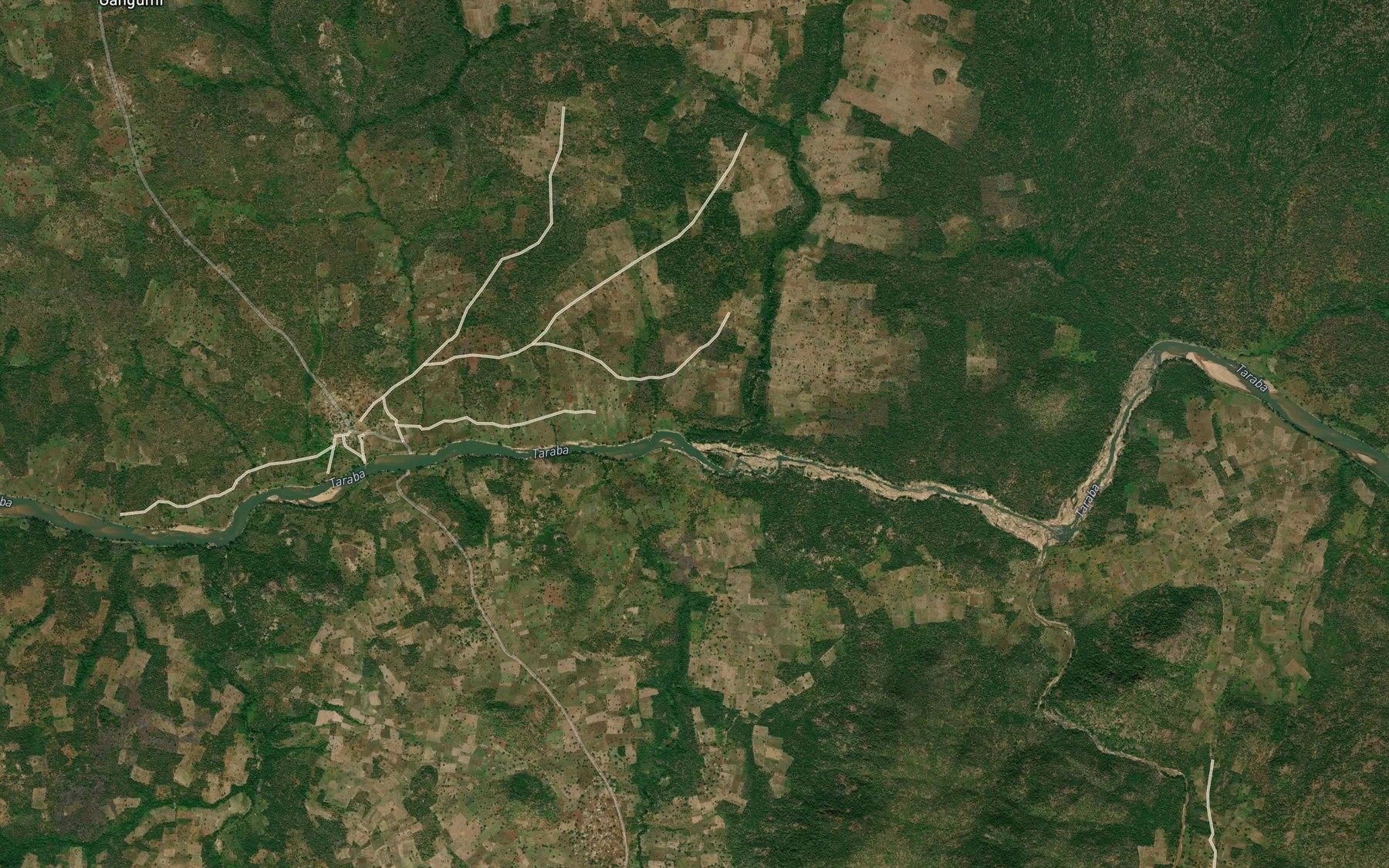 Satellite map of the RiverBanton