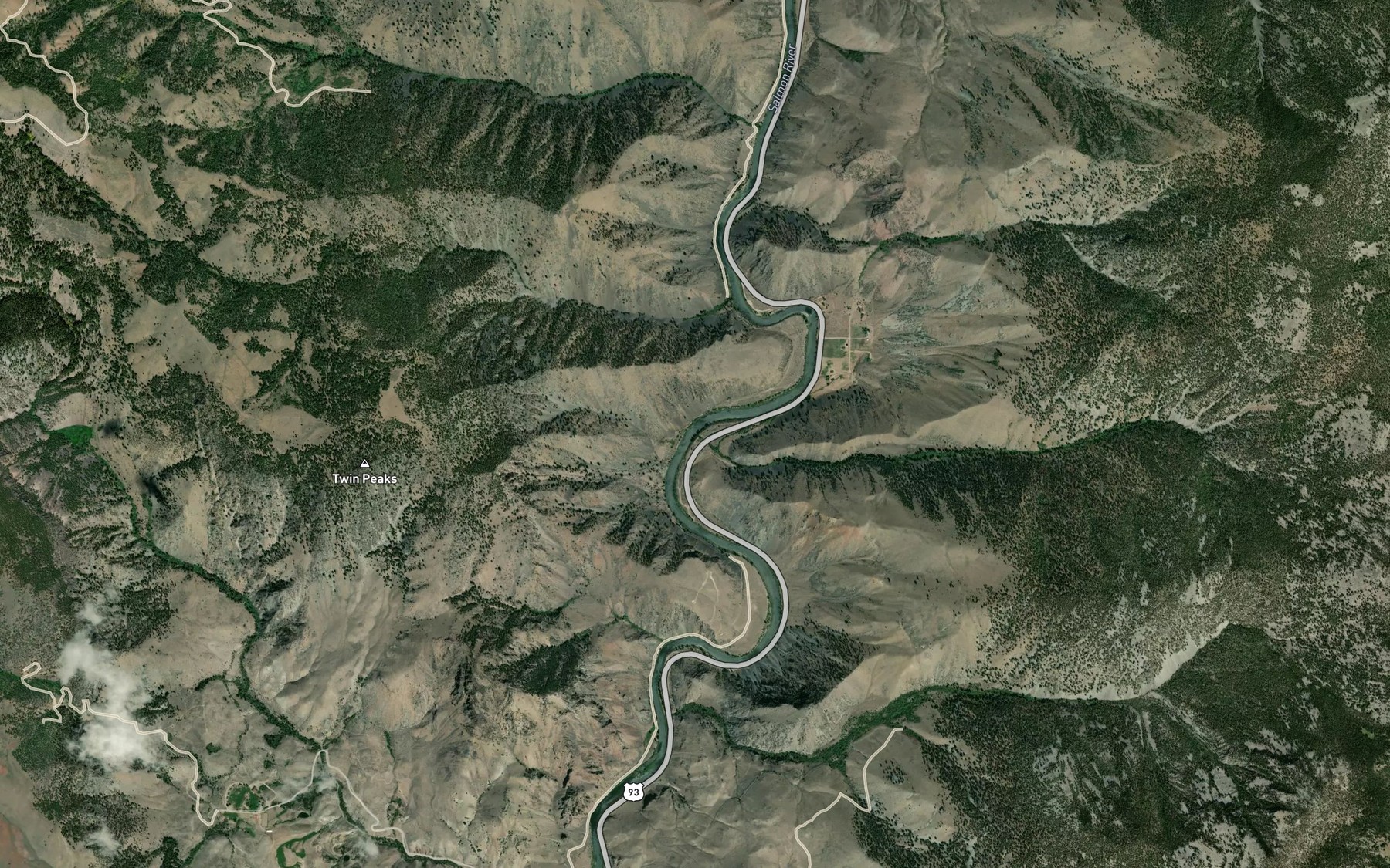 Satellite map of the Buck Lake