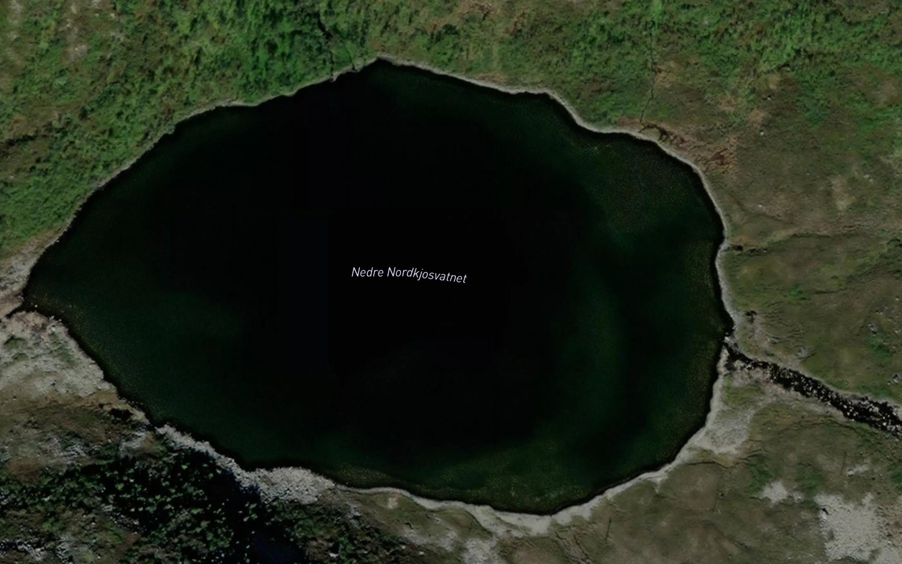 Satellite map of the Nedre Nordkjosvatnet