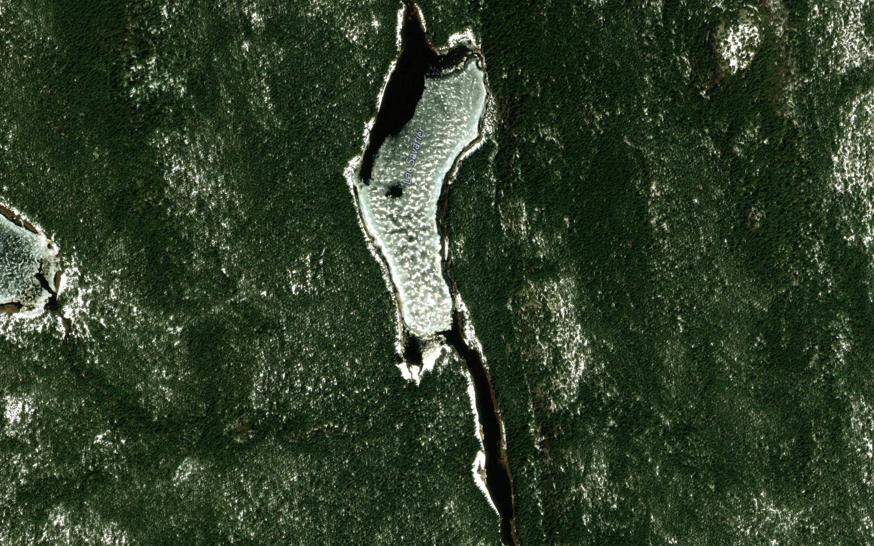Satellite map of the Lac Savarier