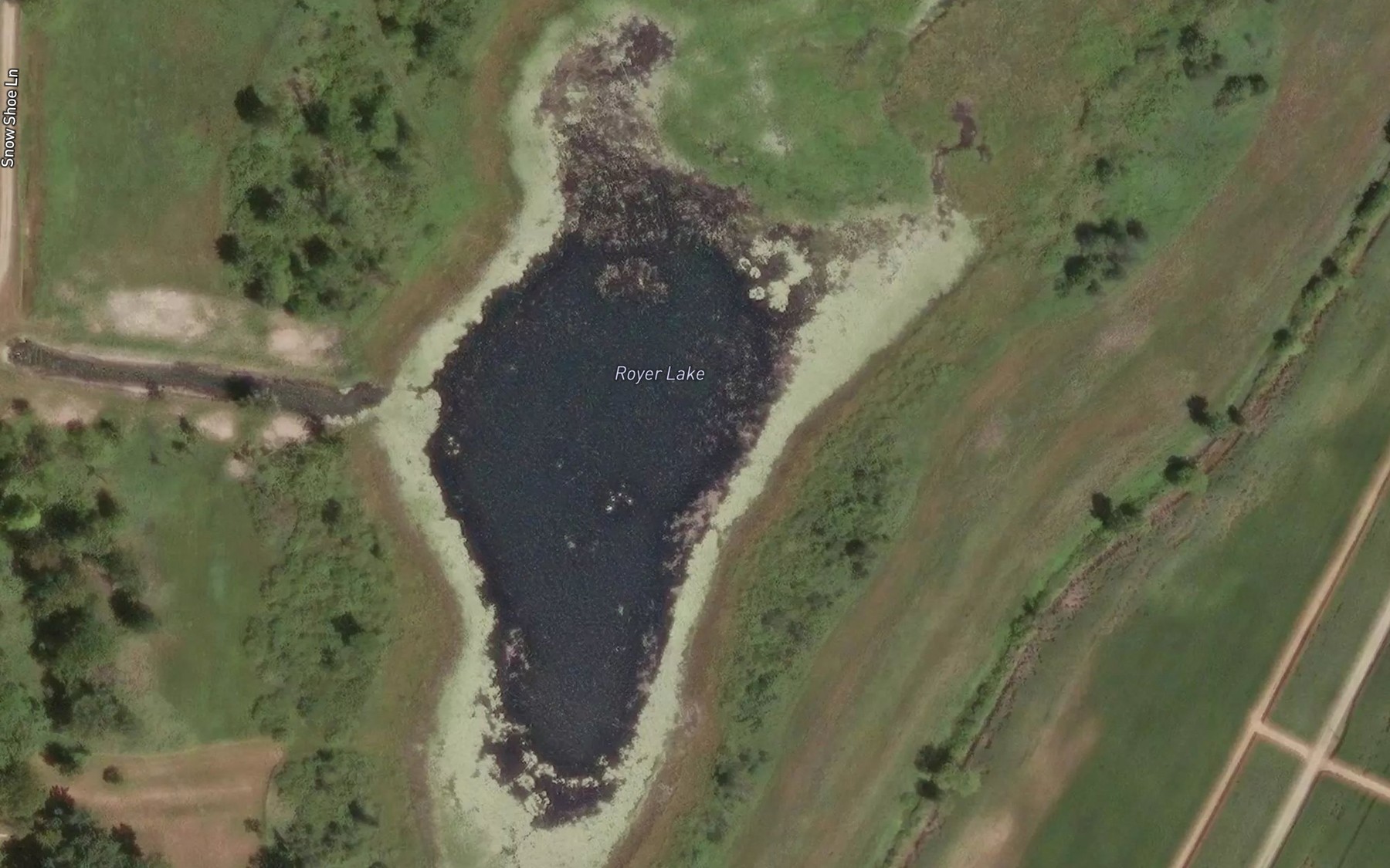 Satellite map of the Royer Lake