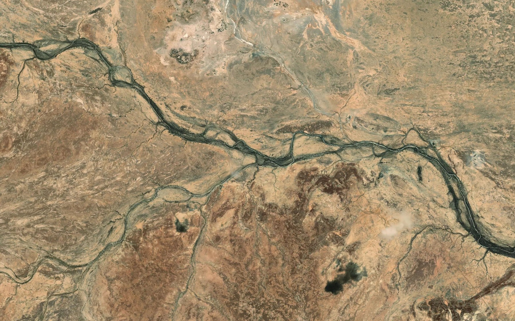 Satellite map of the Pound Creek