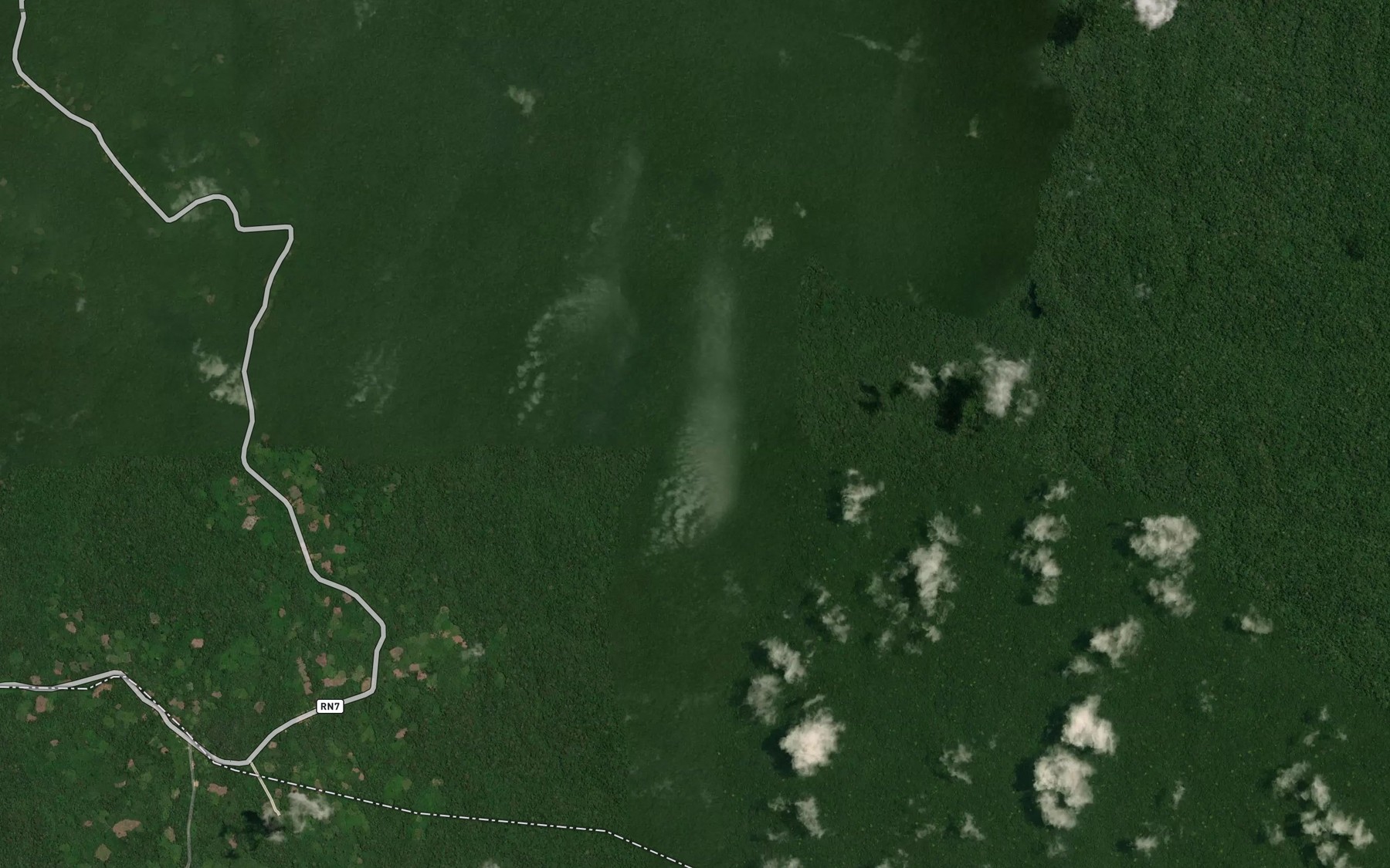 Satellite map of the Tololongo