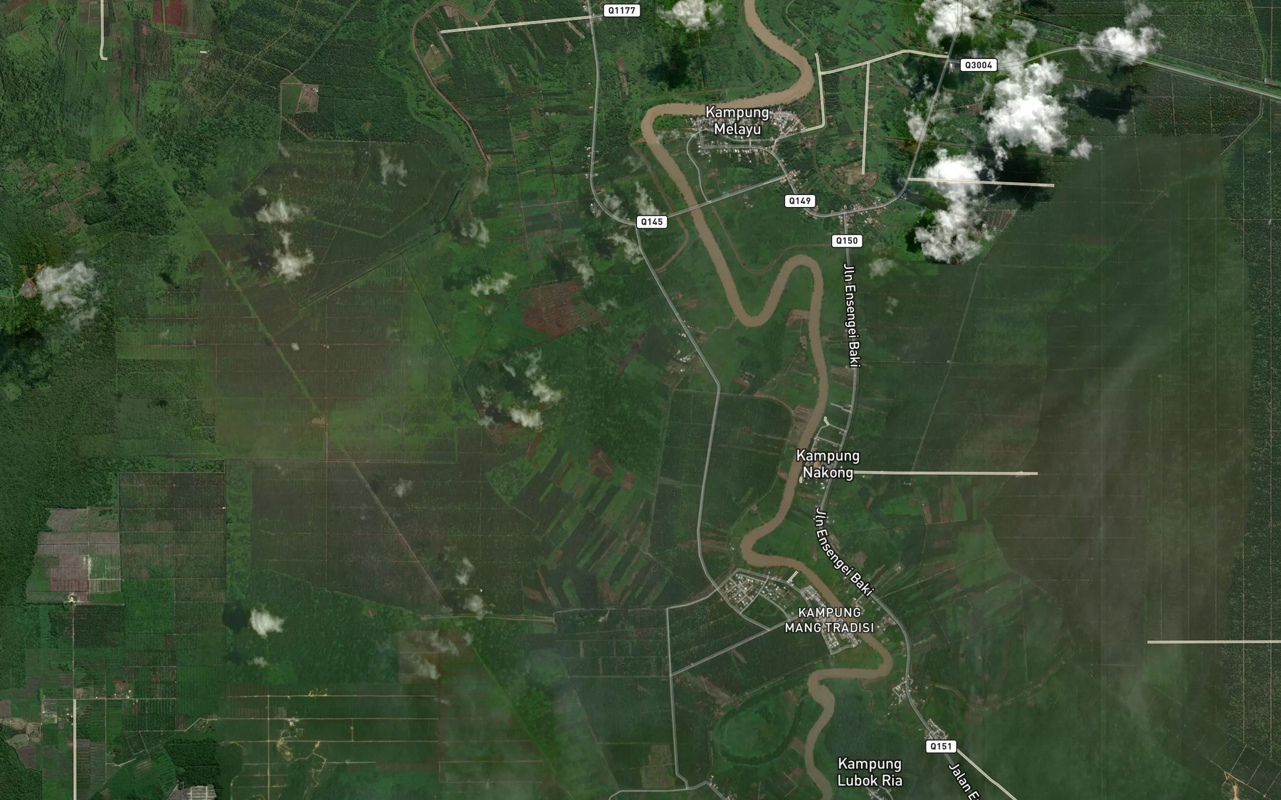 Satellite map of the Sungai Rengas