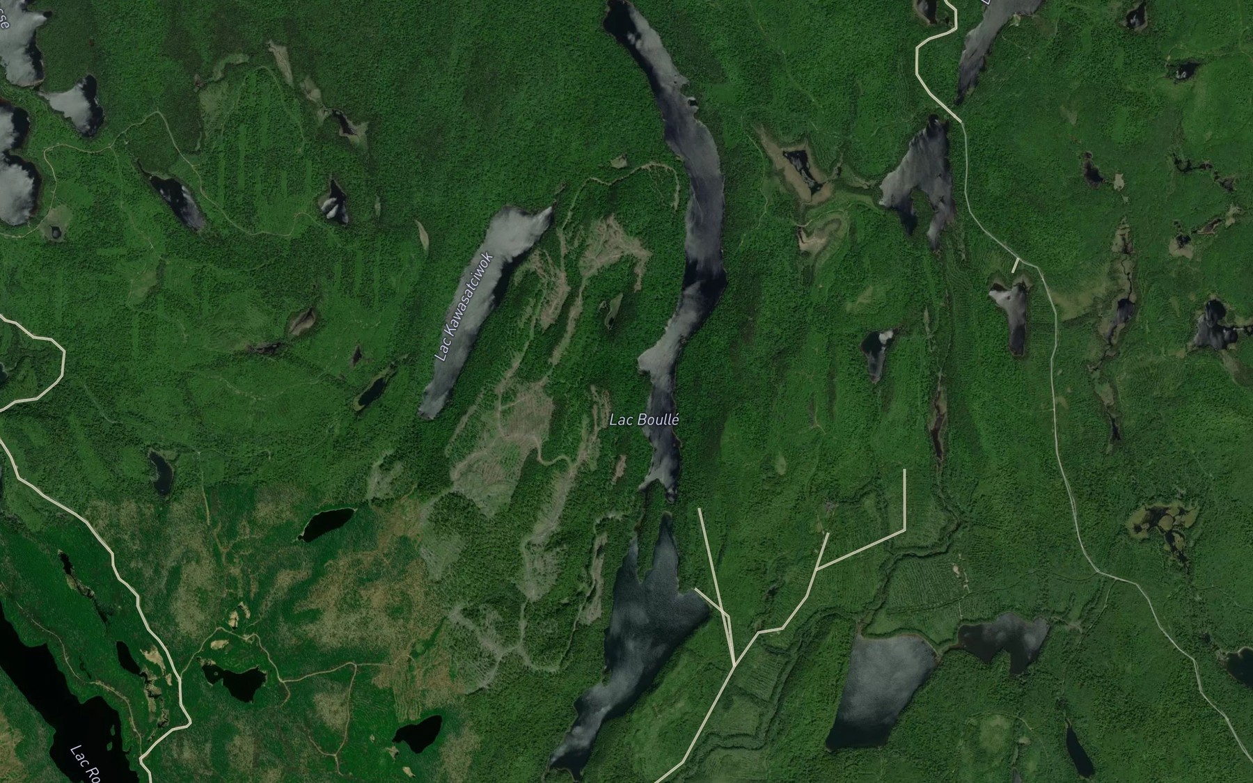 Satellite map of the Lac Boulle