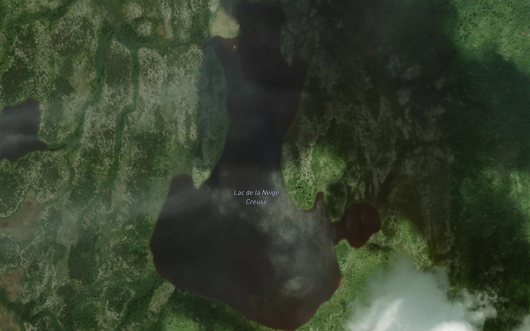 Satellite map of the Lac de la Neige Creuse