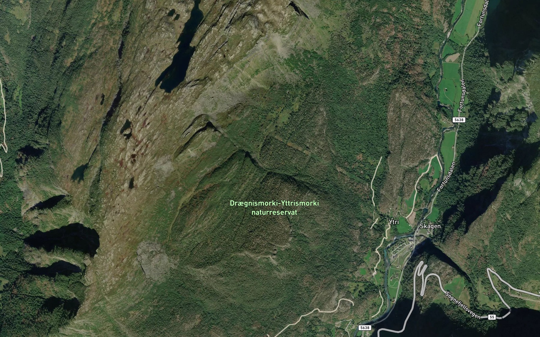Satellite map of the Lonningagrovi