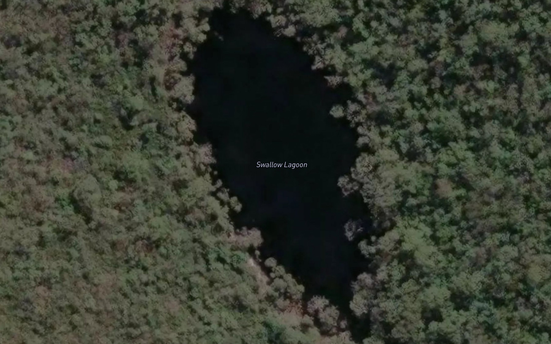 Satellite map of the Swallow Lagoon
