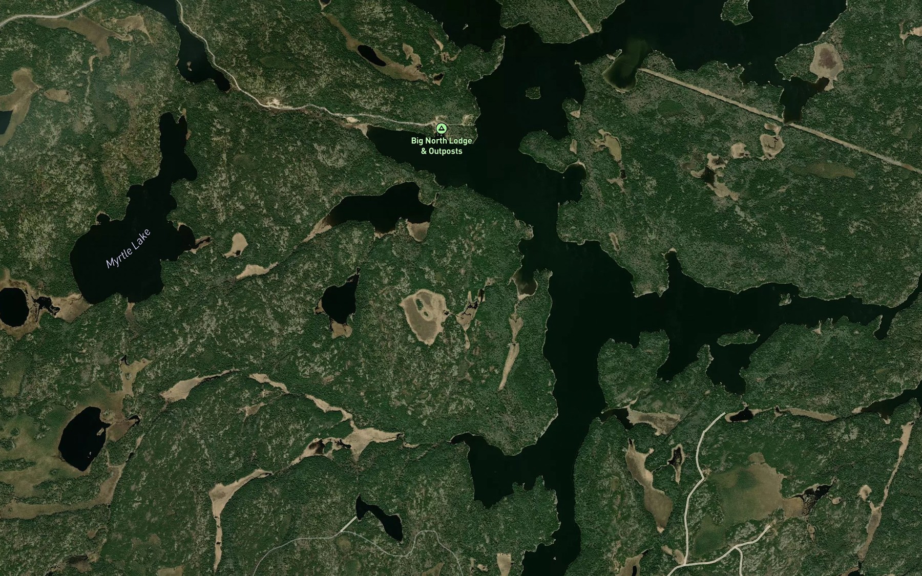 Satellite map of the Paddy Creek