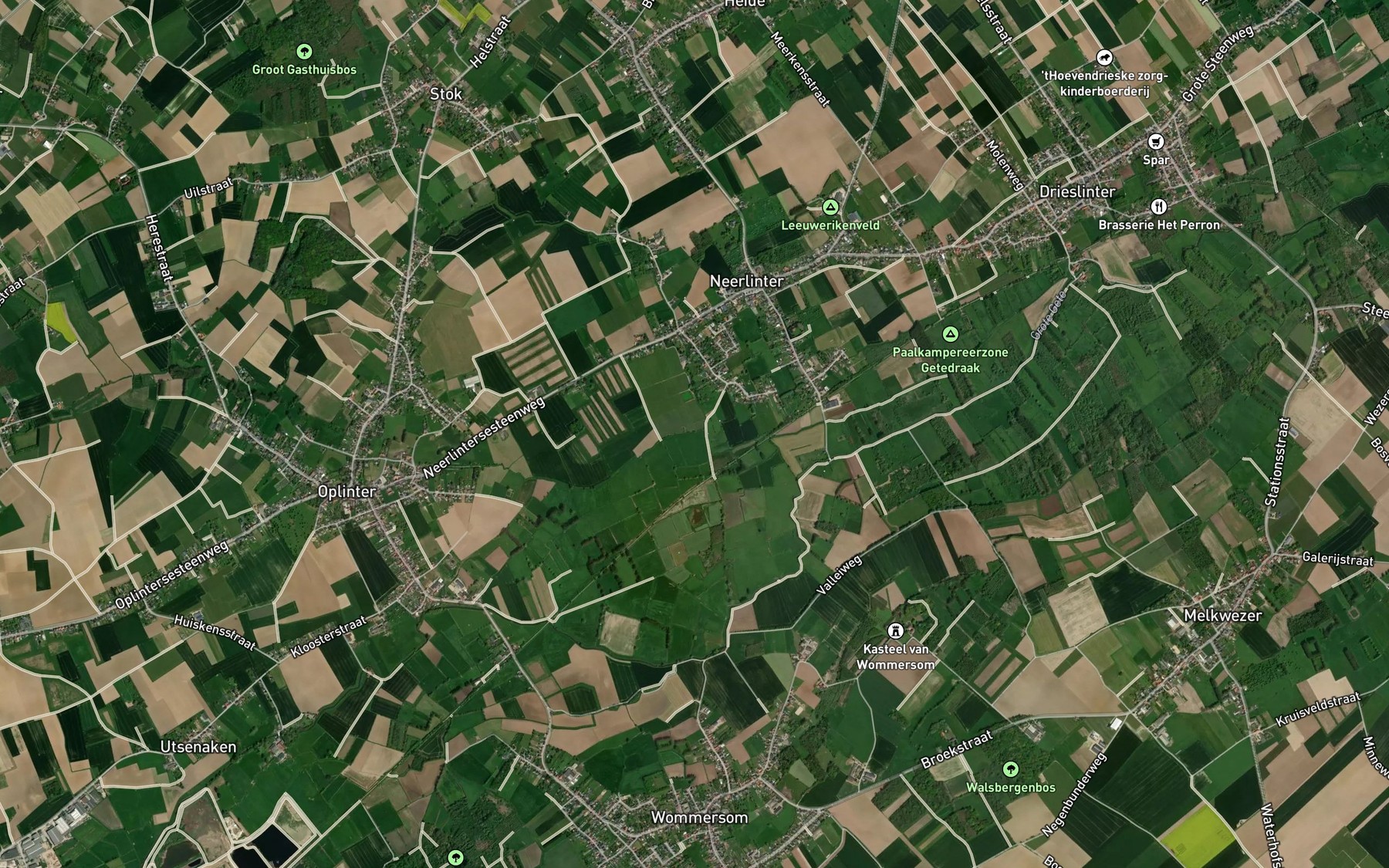 Satellite map of the Genovabeek