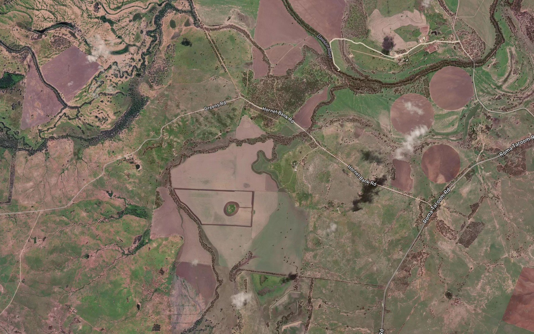 Satellite map of the Nine Mile Creek