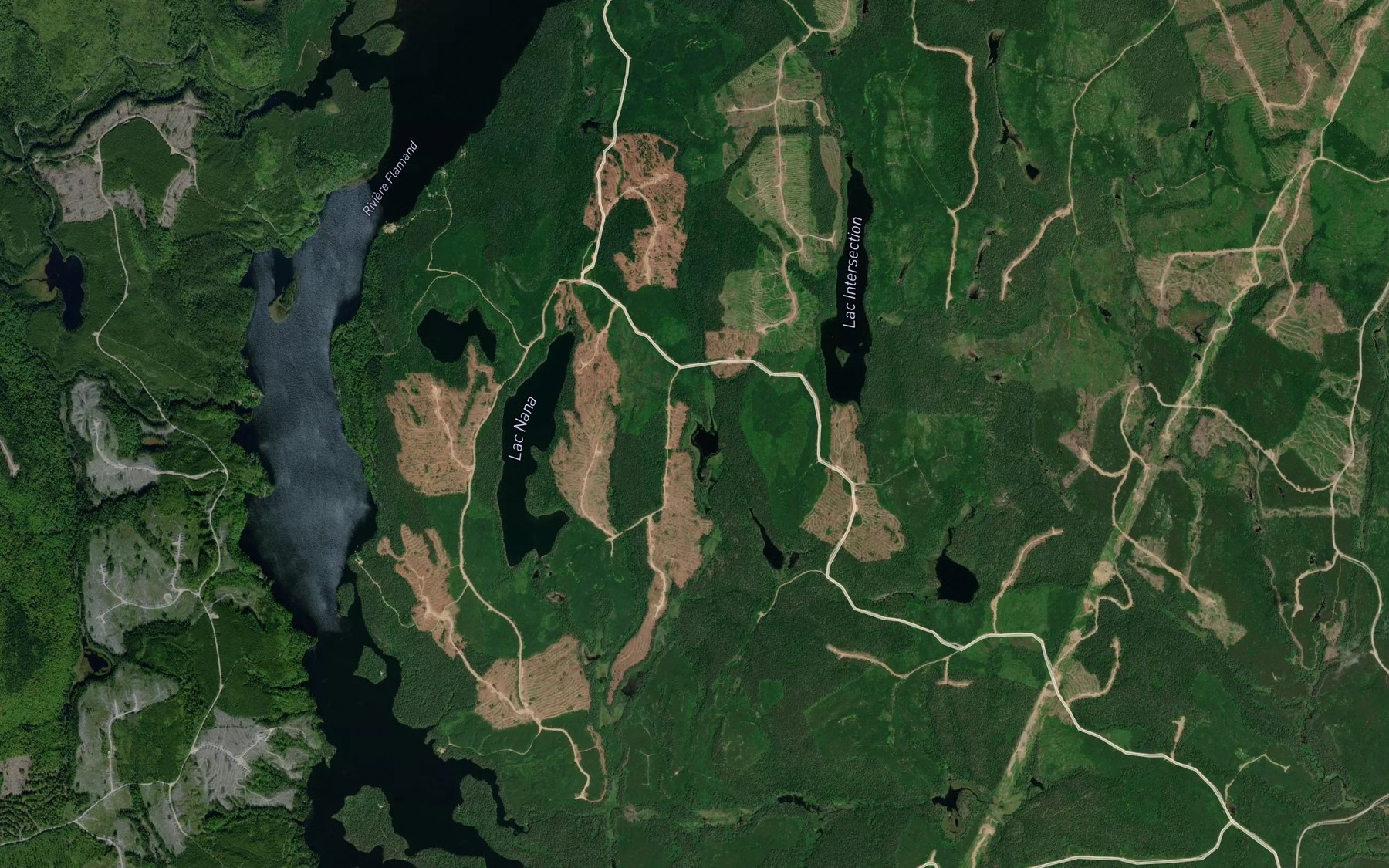 Satellite map of the Lac Giboyeux