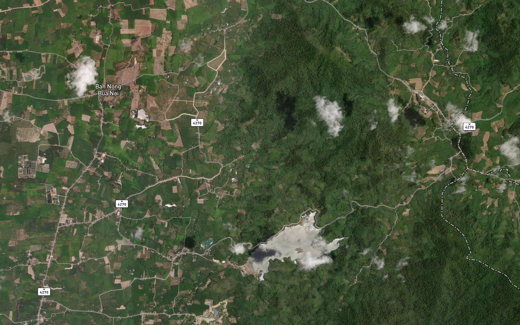 Satellite map of the Nam Tok Nam Plio