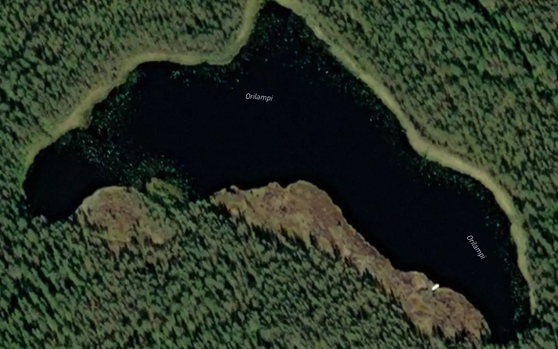 Satellite map of the Orilampi