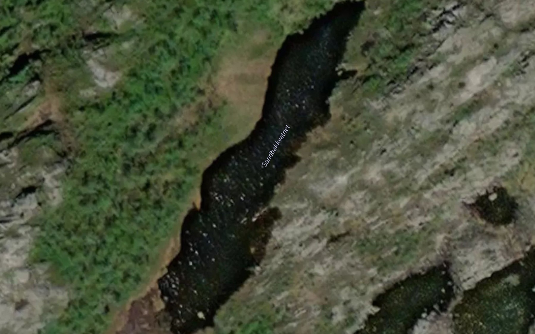 Satellite map of the Sandbakkvatnet