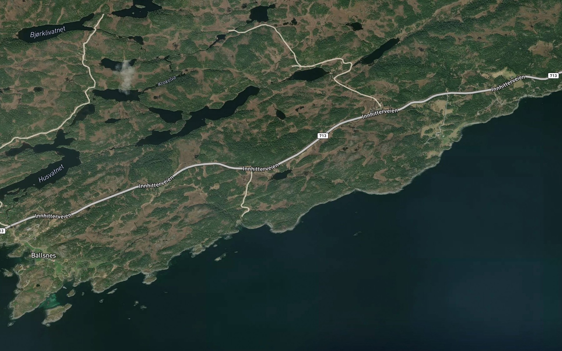 Satellite map of the Igletjorn