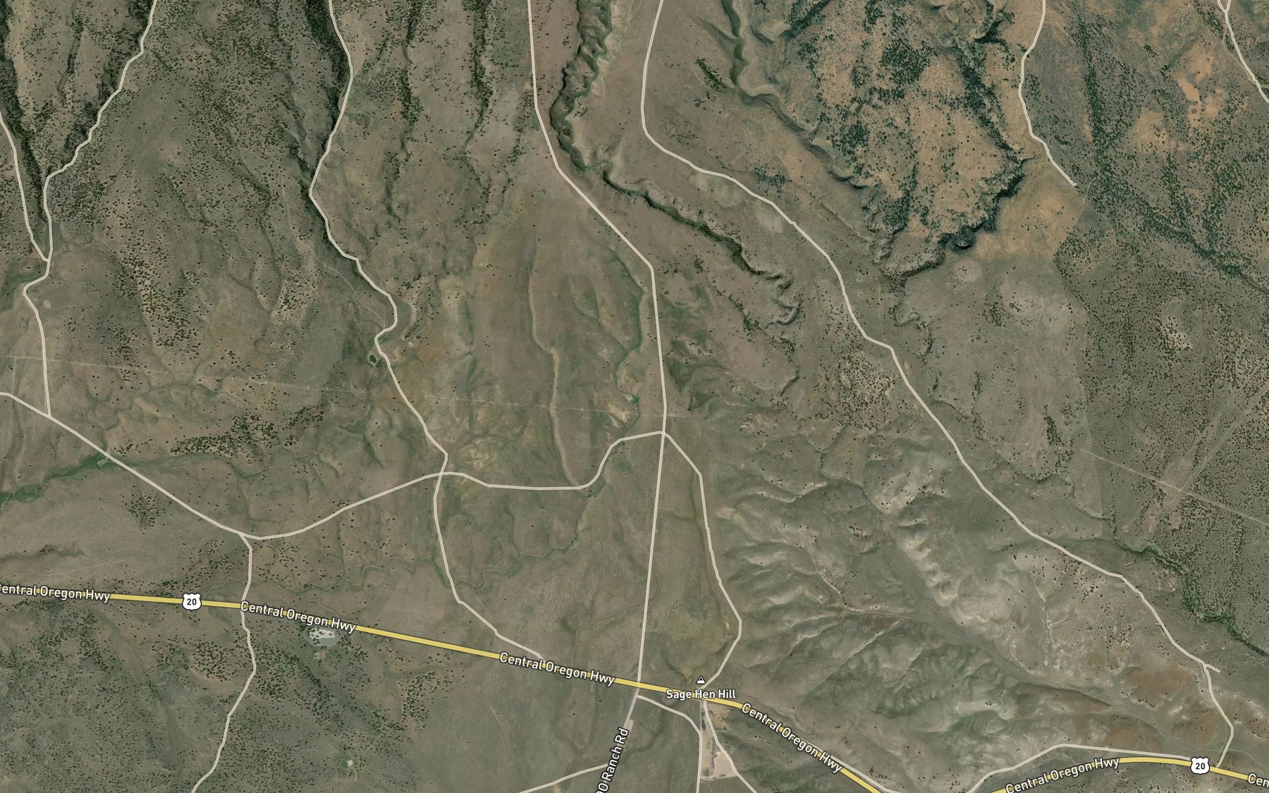 Satellite map of the Military Reservoir