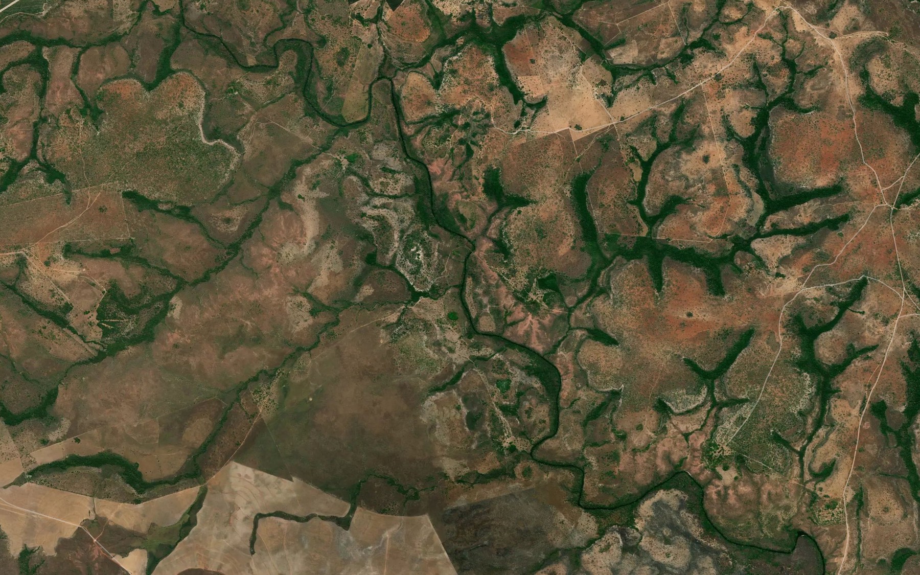 Satellite map of the Corrego Carretao