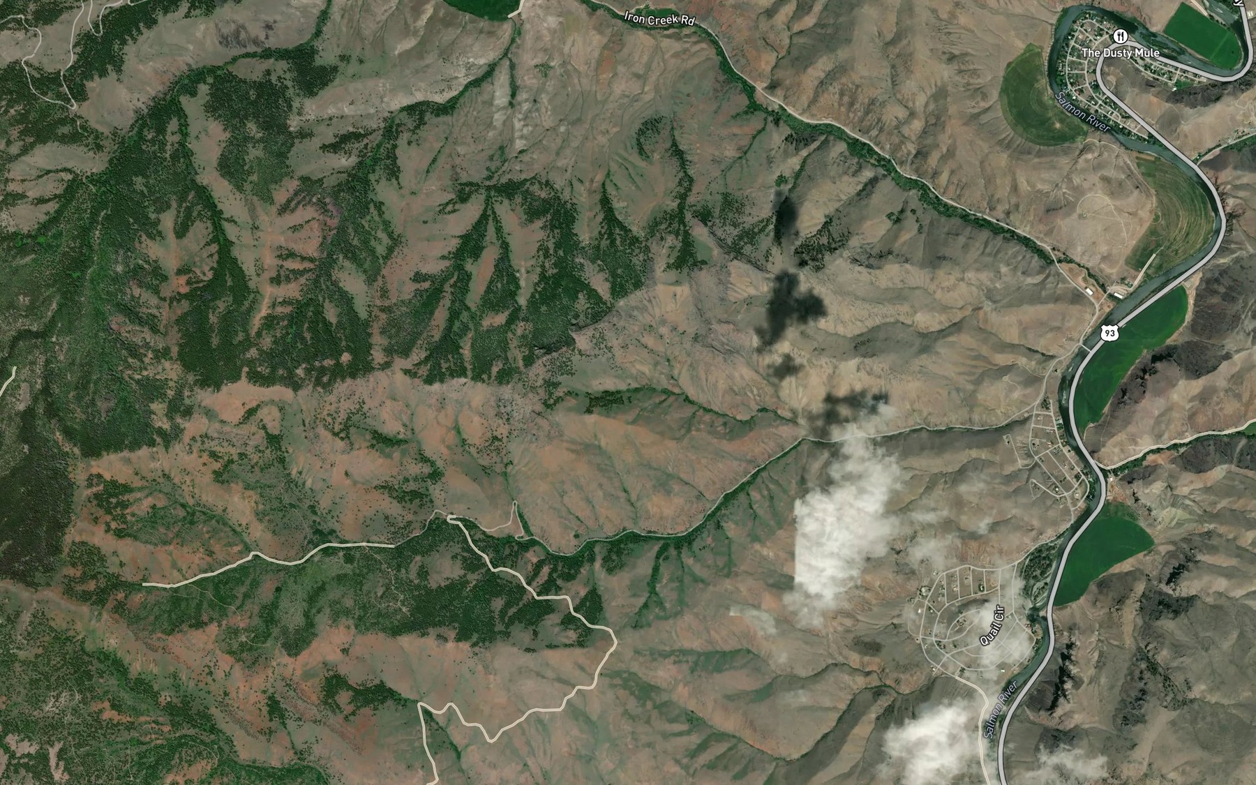 Satellite map of the Corbett Spring Number 1