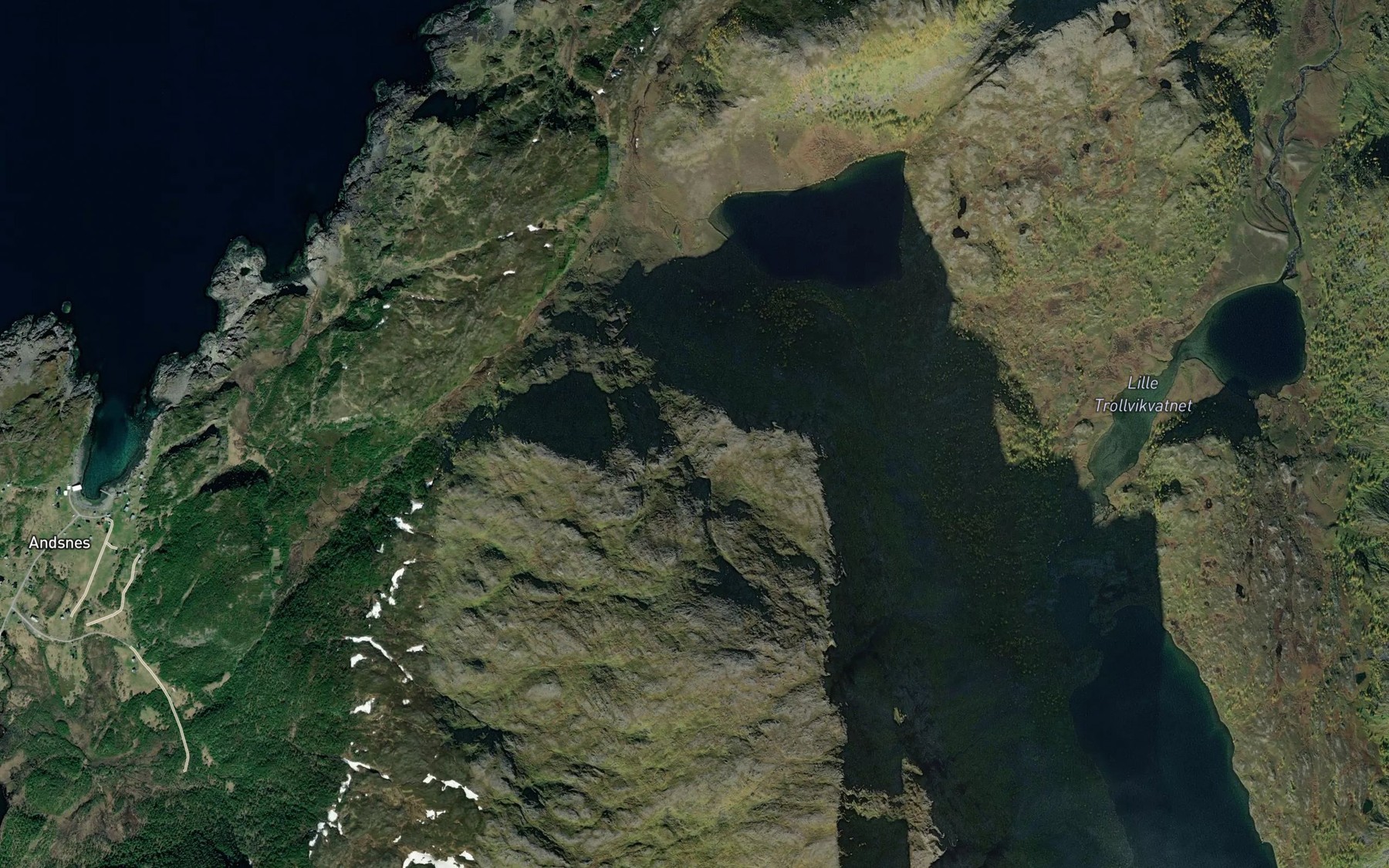 Satellite map of the Andsnesbukta