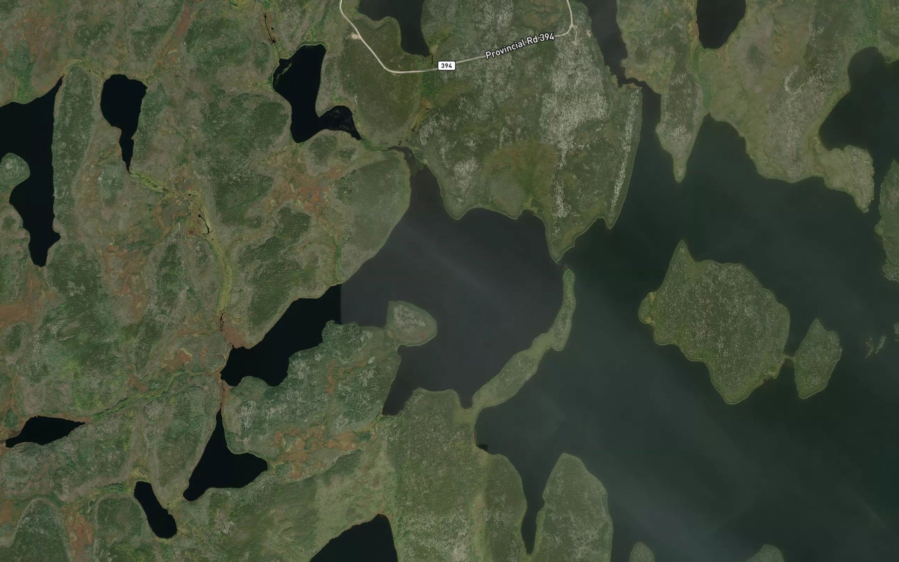 Satellite map of the Clarke Bay