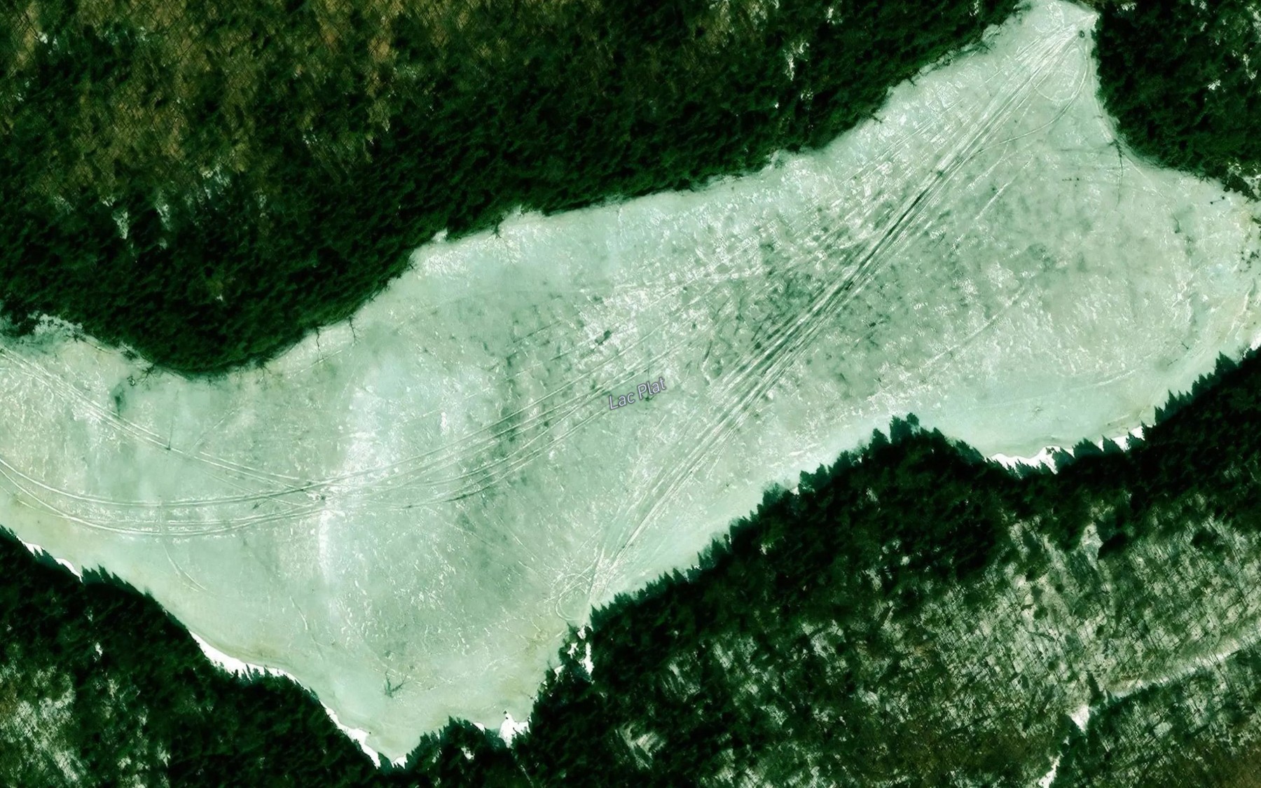 Satellite map of the Lac Plat