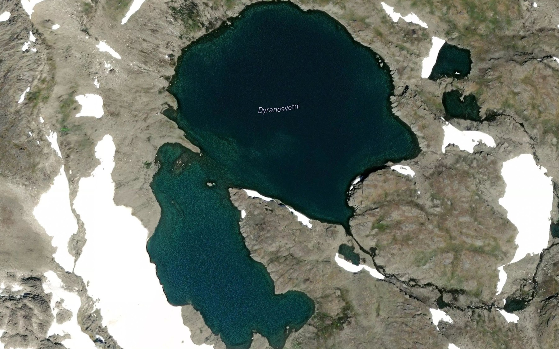 Satellite map of the Dyranosvotni