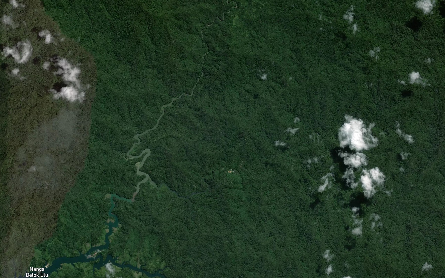 Satellite map of the Sungai Bedalai