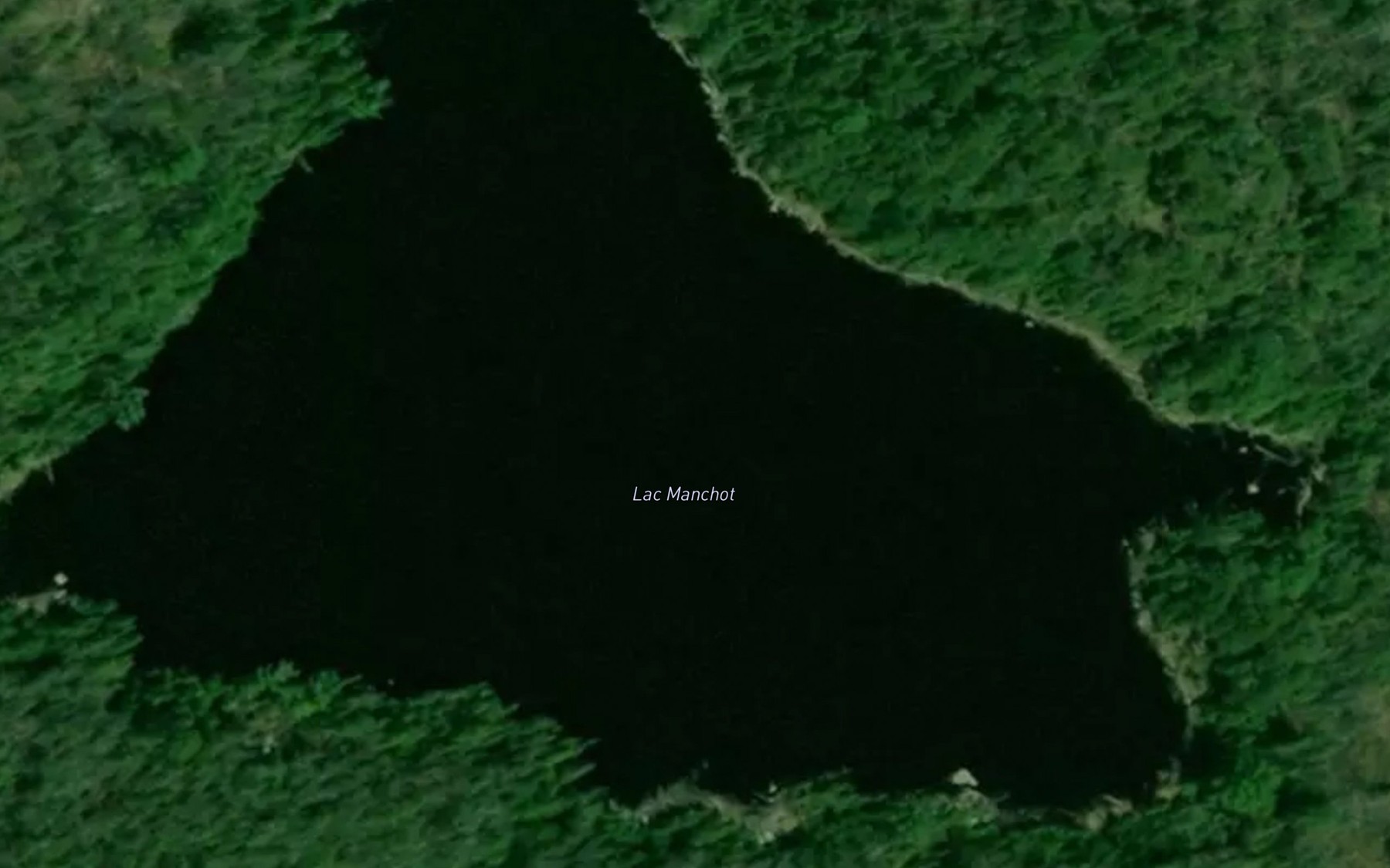 Satellite map of the Lac Manchot