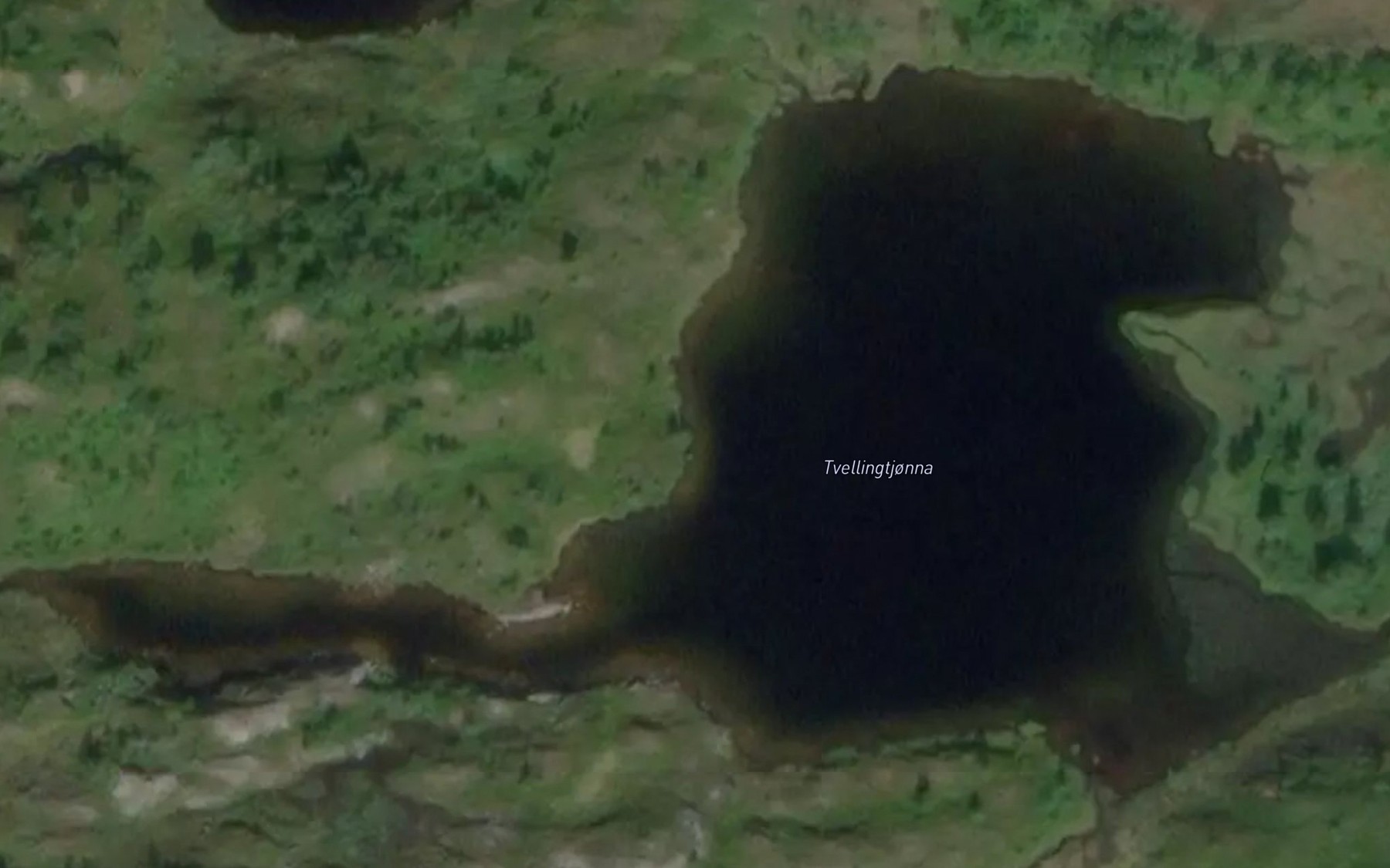 Satellite map of the Tvellingtjonna