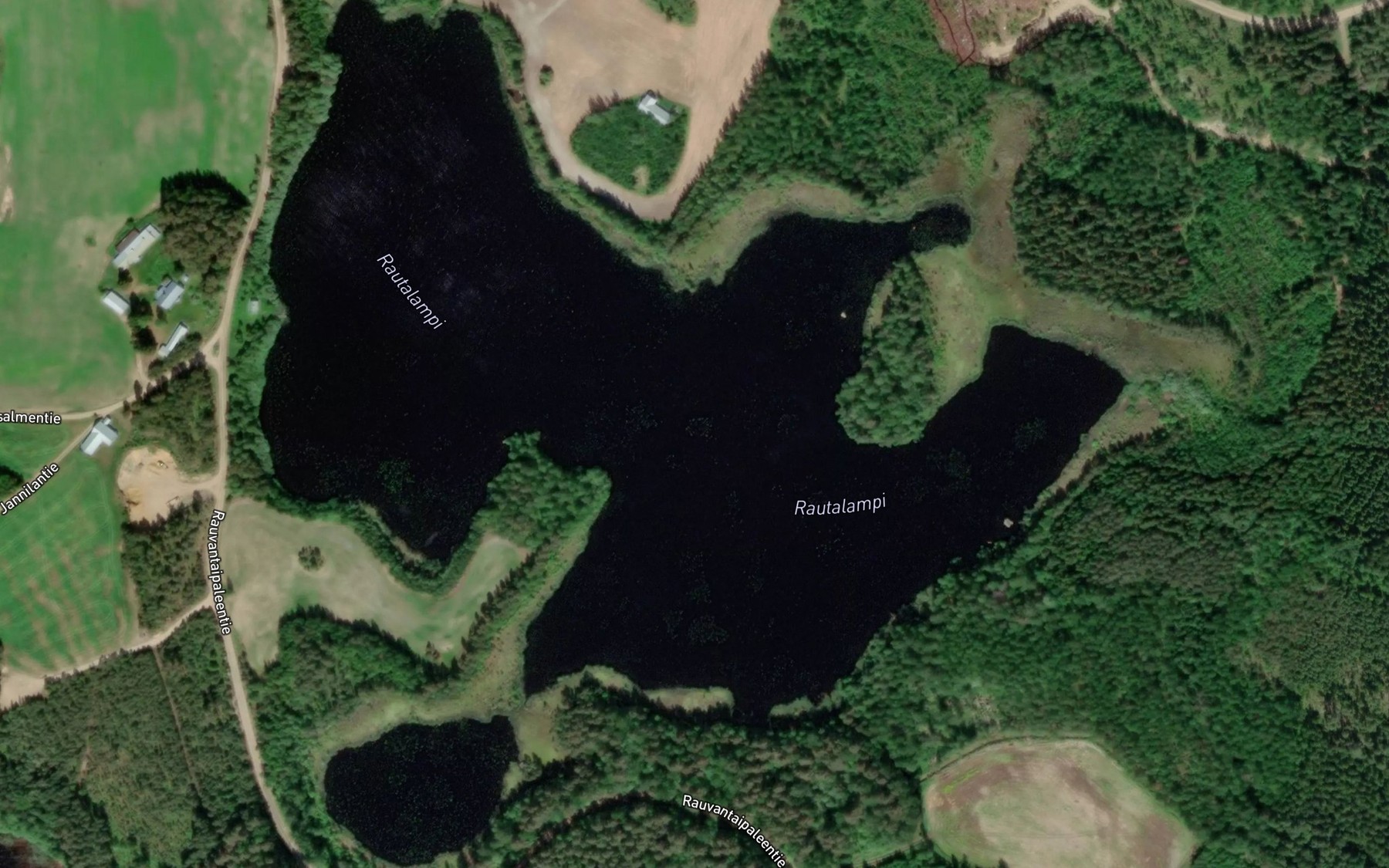 Satellite map of the Rautalampi