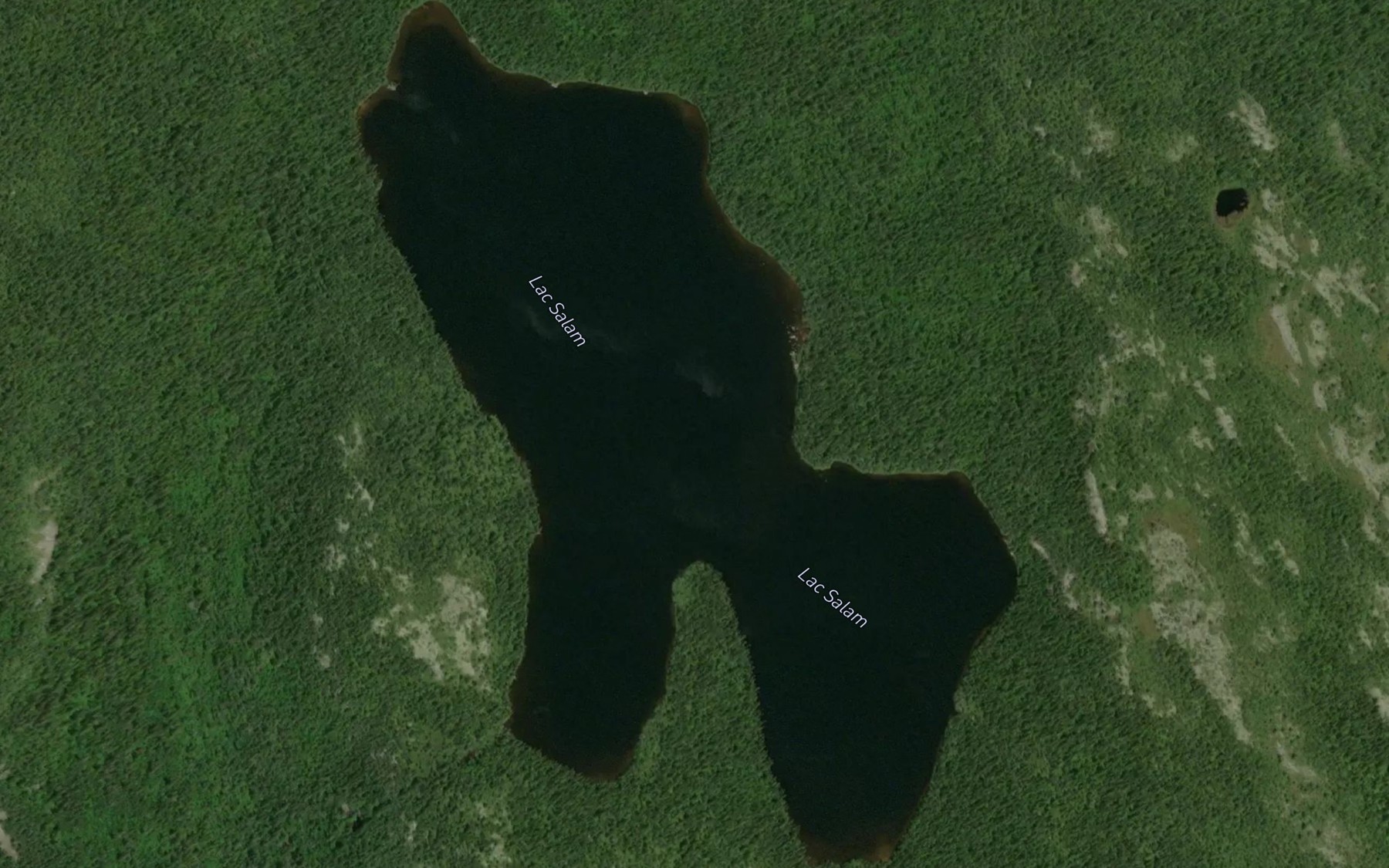 Satellite map of the Lac Salam