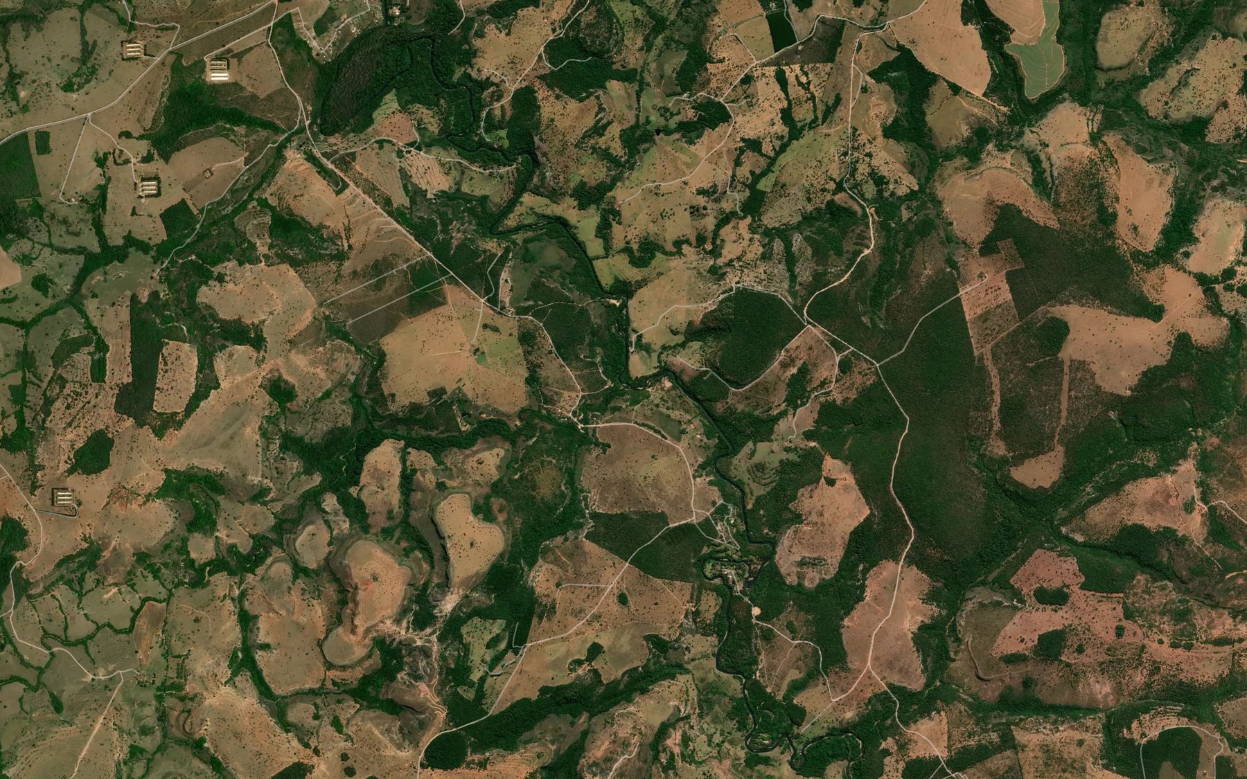 Satellite map of the Ribeirao Monte Alto