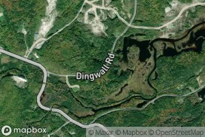 Satellite map of the Middle Aspy River