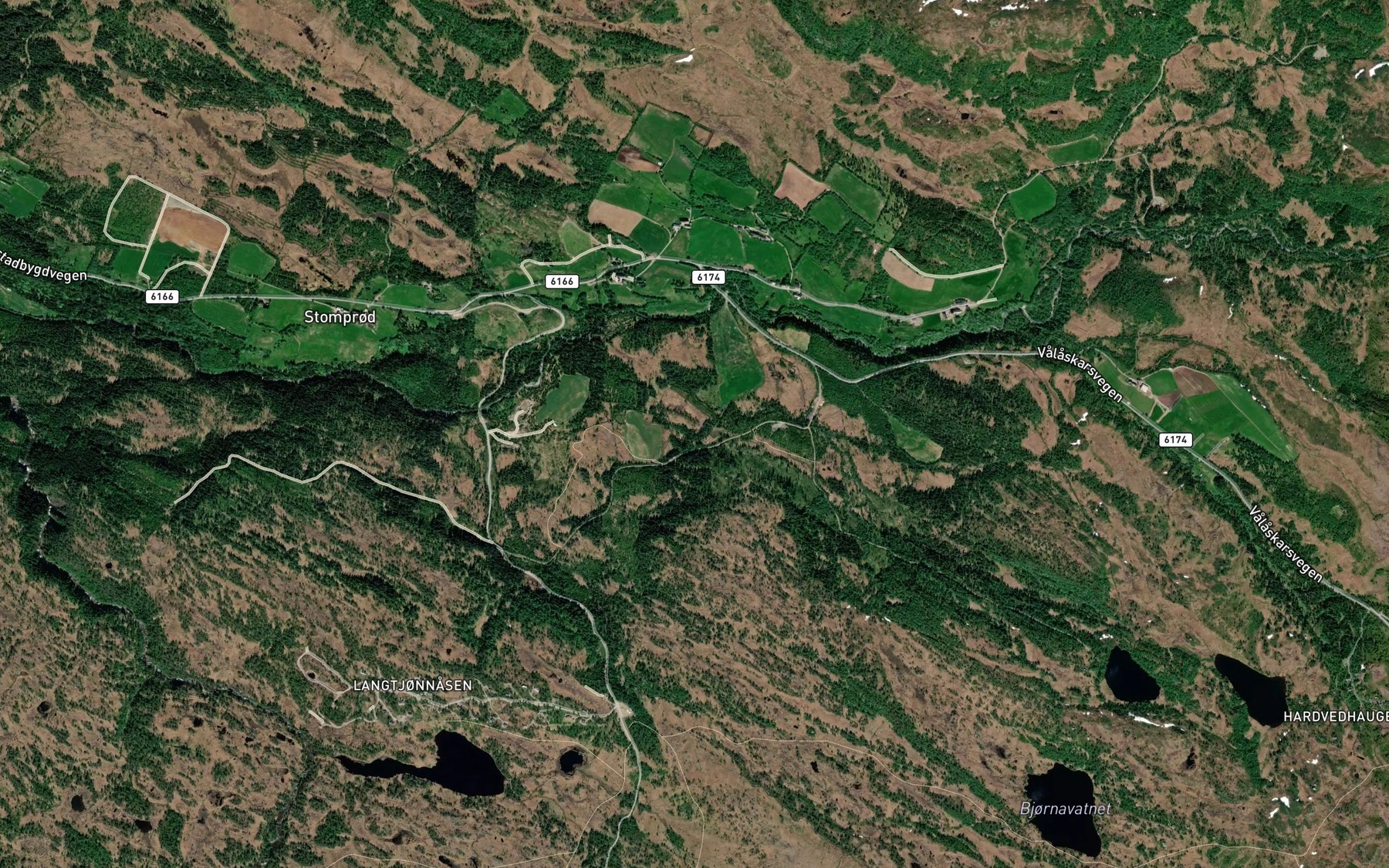 Satellite map of the Titbekken
