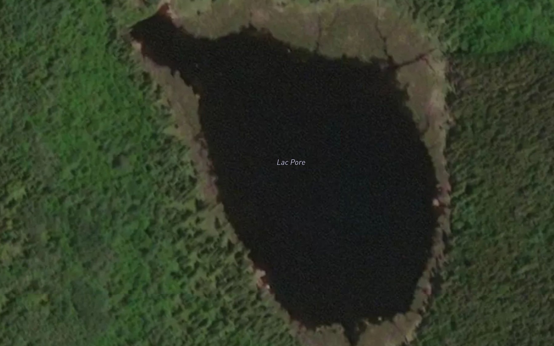 Satellite map of the Lac Pore